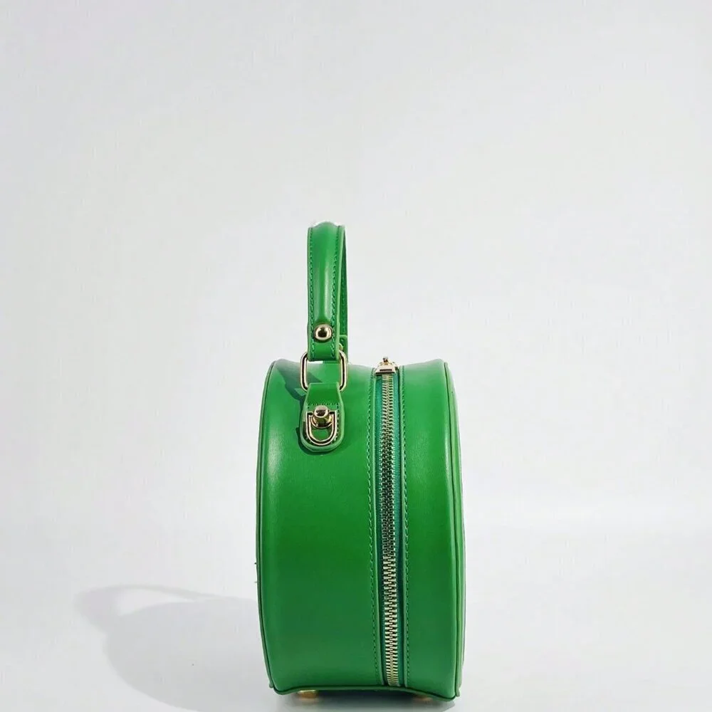Green Cute Women's Street-Style Y2k Funny Watermelon Shaped Crossbody Bag